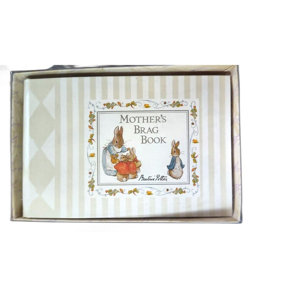 Vintage Peter Rabbit Beatrix Potter Mothers Brag Photo Book Gibson baby gift